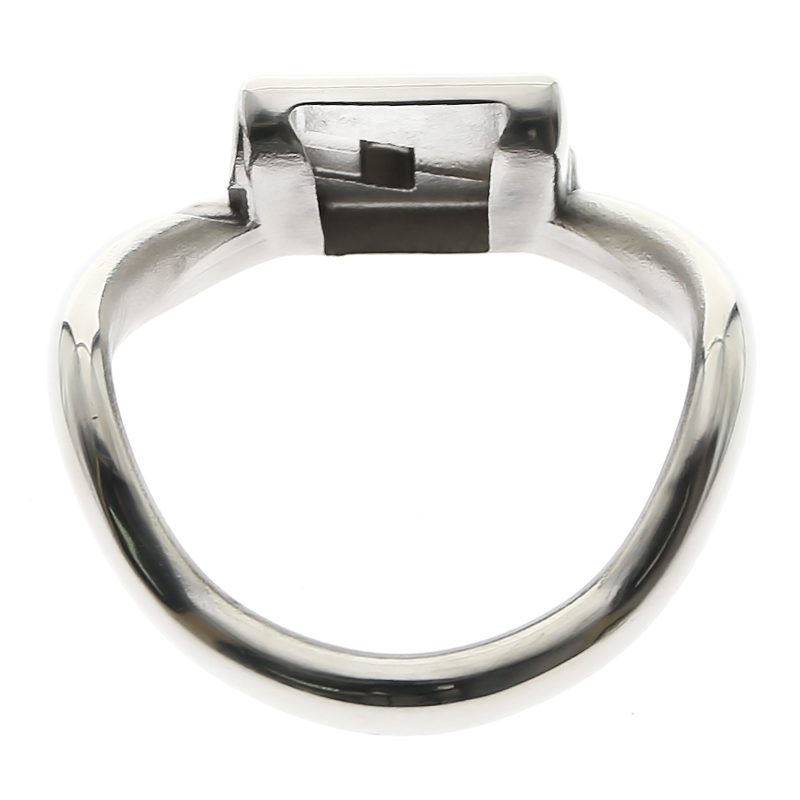 Stainless Steel Male Chastity Device Cock Ring Penis Sleeve Virginity Lock Gayfriendly Sex Toy For Men - 5
