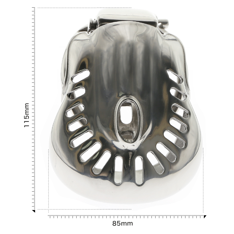 Stainless Steel Male Chastity Device Cock Ring Penis Sleeve Virginity Lock Gayfriendly Sex Toy For Men - 2