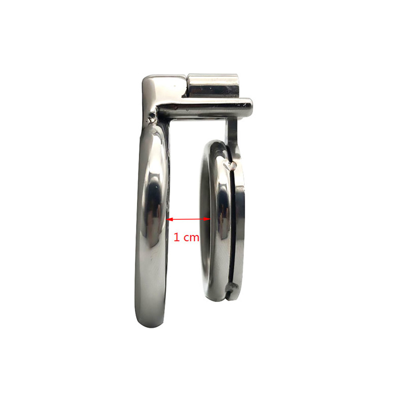 Compact Stainless Steel Male Chastity Device With Antislip Ring And Catheter Bdsm Adult Sexual Wellness Toy For Men - 7