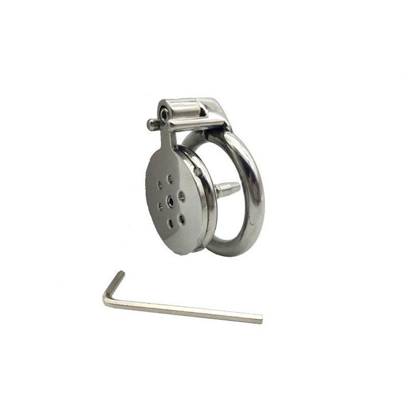 Compact Stainless Steel Male Chastity Device With Antislip Ring And Catheter Bdsm Adult Sexual Wellness Toy For Men - 6