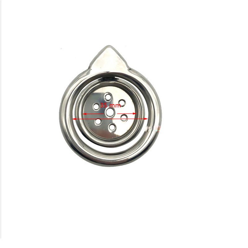 Compact Stainless Steel Male Chastity Device With Antislip Ring And Catheter Bdsm Adult Sexual Wellness Toy For Men - 2