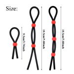 Dingye Silicone Penis Ring Adjustable Cock Erotic Toy Time Delay Sex Product For Man - 2