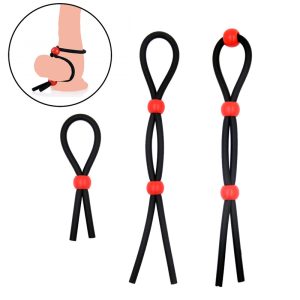 Dingye Silicone Penis Ring Adjustable Cock Erotic Toy Time Delay Sex Product For Man
