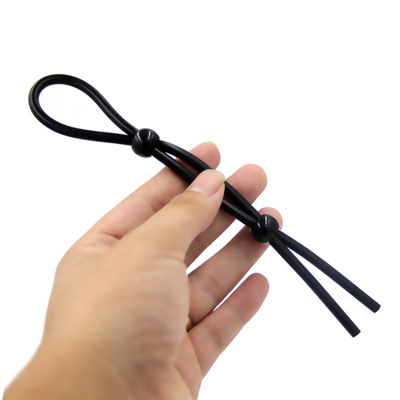 Dingye Silicone Adjustable Penis Ring Erotic Male Enhancer Toy Prolonged Pleasure Time Delay Accessory For Men - 6