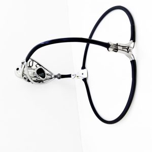 Stainless Steel Cutout Male Chastity Belt Pants Invisible Strap Penis Cock Cages Bdsm Lock Devices Sextoy For Men - 2