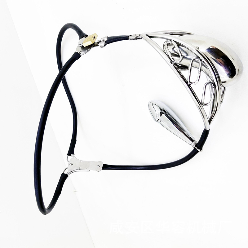 Stainless Steel Male Chastity Belt Invisible Strap Penis Cock Cage Bdsm Lock Device Adult Sex Toy For Men - 3