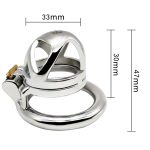 Cock Cage Male Chastity Devices Stainless Steel With Anti-shedding Ring Lockable Sex Toys For Men Penis Lock - 4