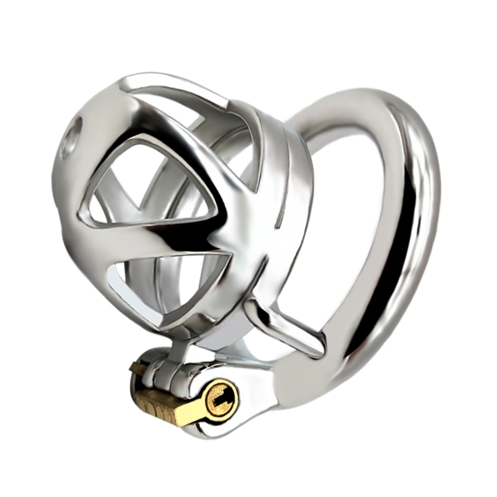 Stainless Steel Male Chastity Device Lockable Penis Cage With Antishedding Ring For Enhanced Bdsm Play - 18