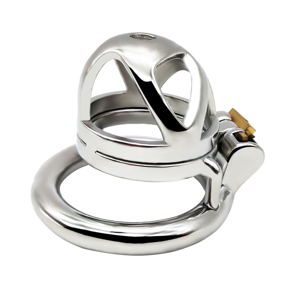 Stainless Steel Male Chastity Device Lockable Penis Cage With Antishedding Ring For Enhanced Bdsm Play - 15