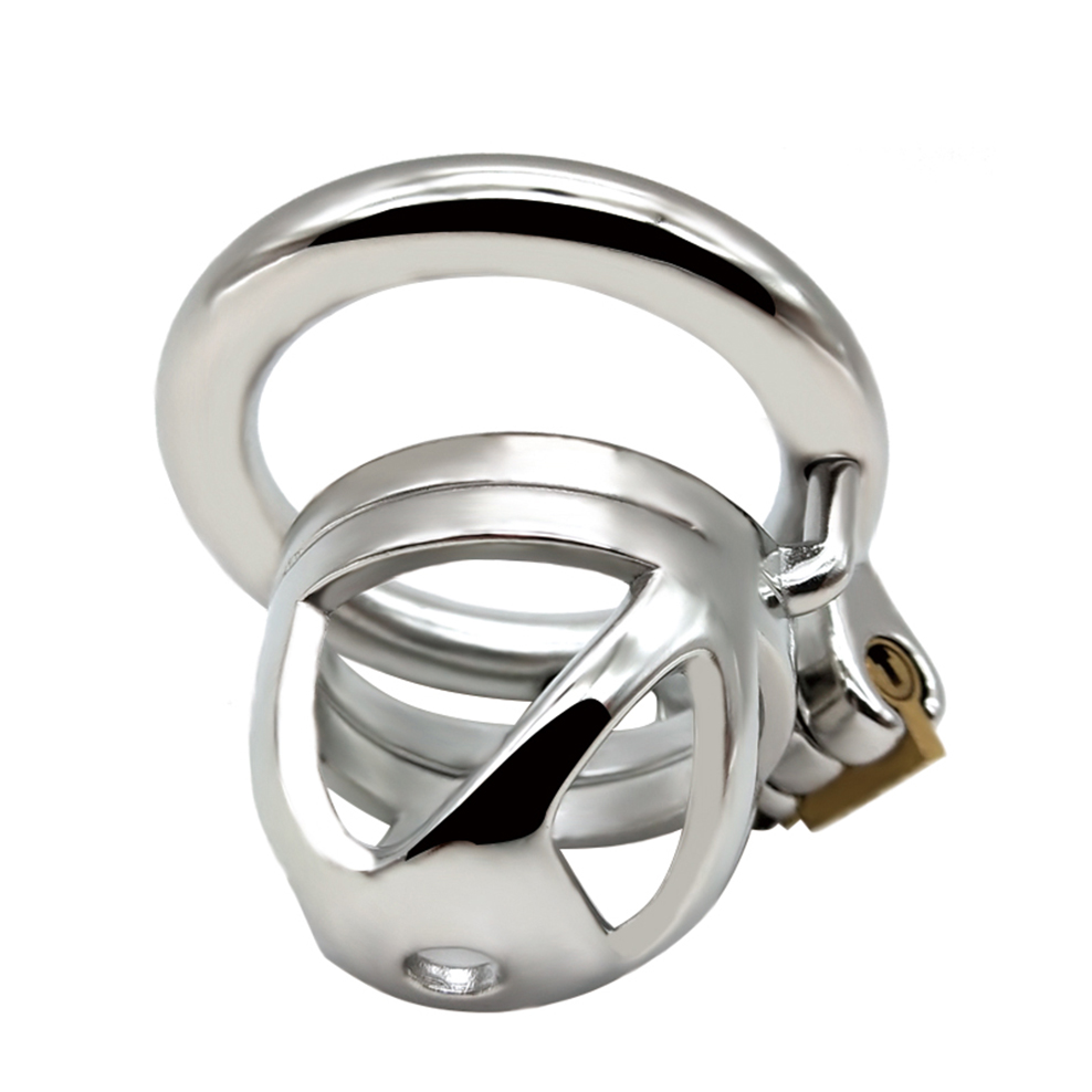 Stainless Steel Male Chastity Device Lockable Penis Cage With Antishedding Ring For Enhanced Bdsm Play - 14
