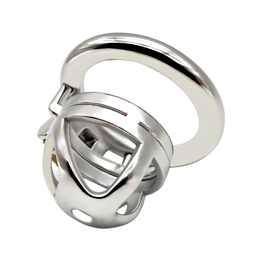 Stainless Steel Male Chastity Device Lockable Penis Cage With Antishedding Ring For Enhanced Bdsm Play - 13