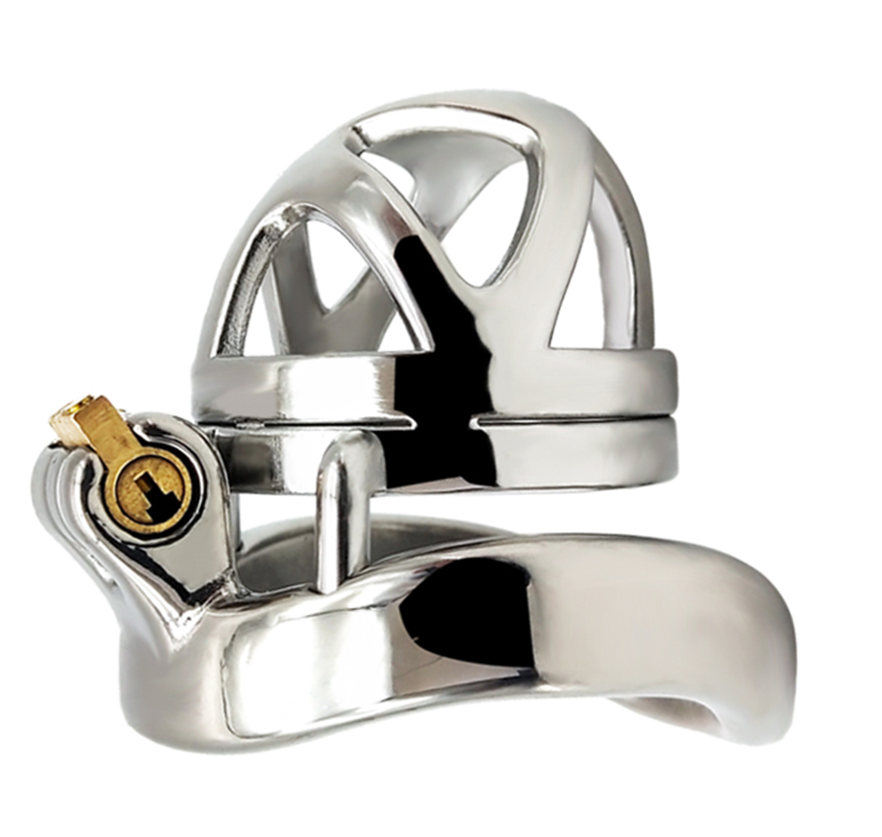 Stainless Steel Male Chastity Device Lockable Penis Cage With Antishedding Ring For Enhanced Bdsm Play - 9