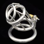 Stainless Steel Male Chastity Device Cock Cage Belt Penis Ring Virginity Lock Adult Game Sex Toy For Men Gay Ball Cbt - 3