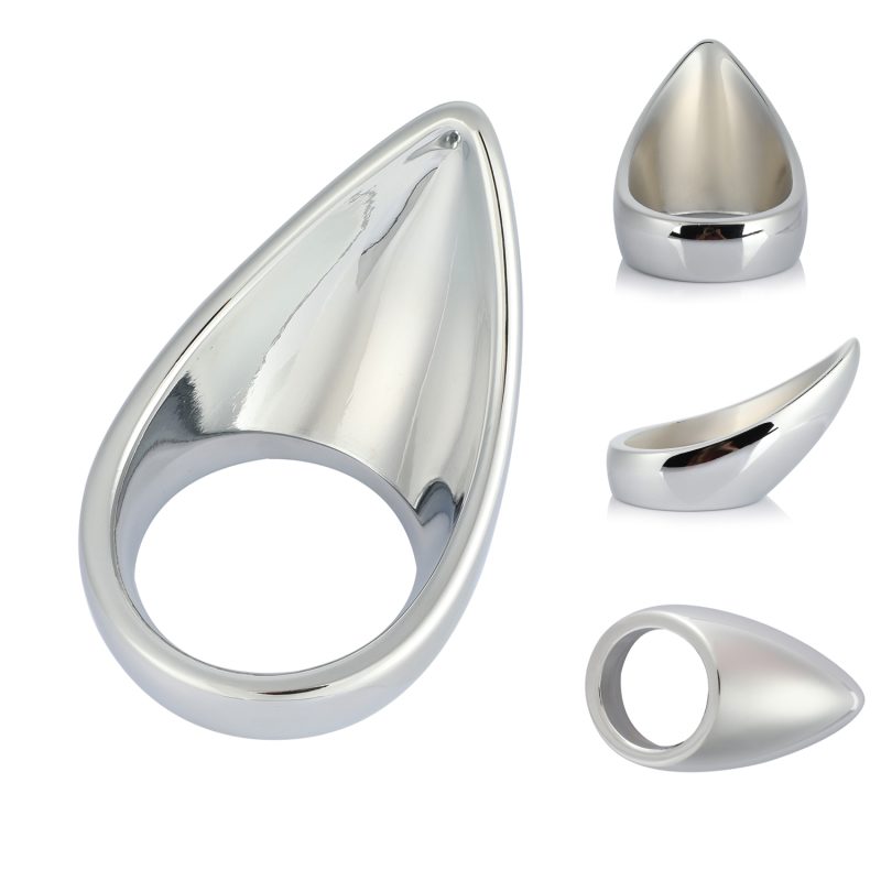 Men's Cock Ring Thick Stainless Steel Penis Rings Cockring Delay Ejaculation Adult Sex Masturbator For Men Prostate Massage
