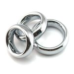 Cockring Stainless Steel Scrotum Stretcher Cock Ring Metal Ball Penis Sleeve Sex Toys For Man - 2