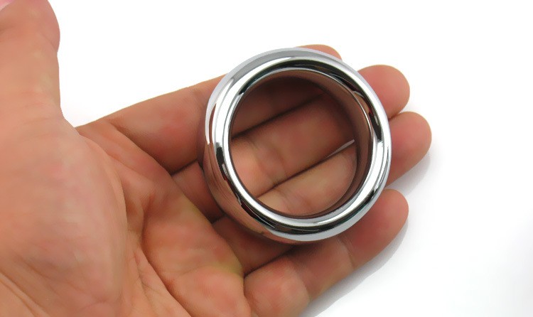Stainless Steel Cock Ring Scrotum Stretcher Metal Ball Penis Sleeve For Men Intimate Adult Sex Toy - 8