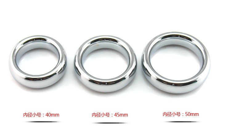 Stainless Steel Cock Ring Scrotum Stretcher Metal Ball Penis Sleeve For Men Intimate Adult Sex Toy - 5