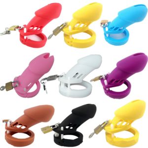 Cb6000 Cb6000s Soft Silicone Male Chastity Cage Cock Device Sex Toys With 5 Ring Penis Sleeve For Men
