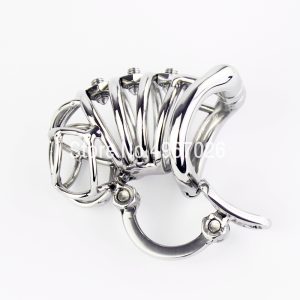 Stainless Steel Male Chastity Belt Stealth Lock Cock Cage With Adjustable Scrotum Massage Stimulate Device Sex Toys For Men - 2
