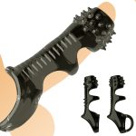 Penis Ring Reusable Silicone Cock Enlargement Ejaculation Dick Sex Toys Sleeve For Men