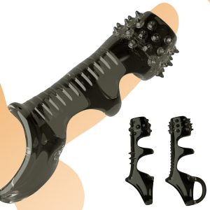Penis Ring Reusable Silicone Cock Enlargement Ejaculation Dick Sex Toys Sleeve For Men