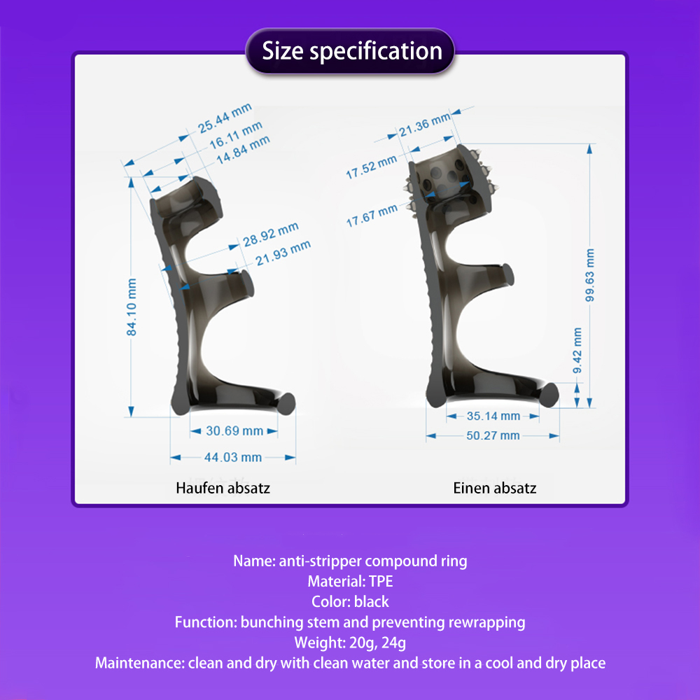 Silicone Penis Ring Reusable Mens Sexual Performance Enhancer Cock Enlargement Sleeve Ejaculation Control Toy - 24