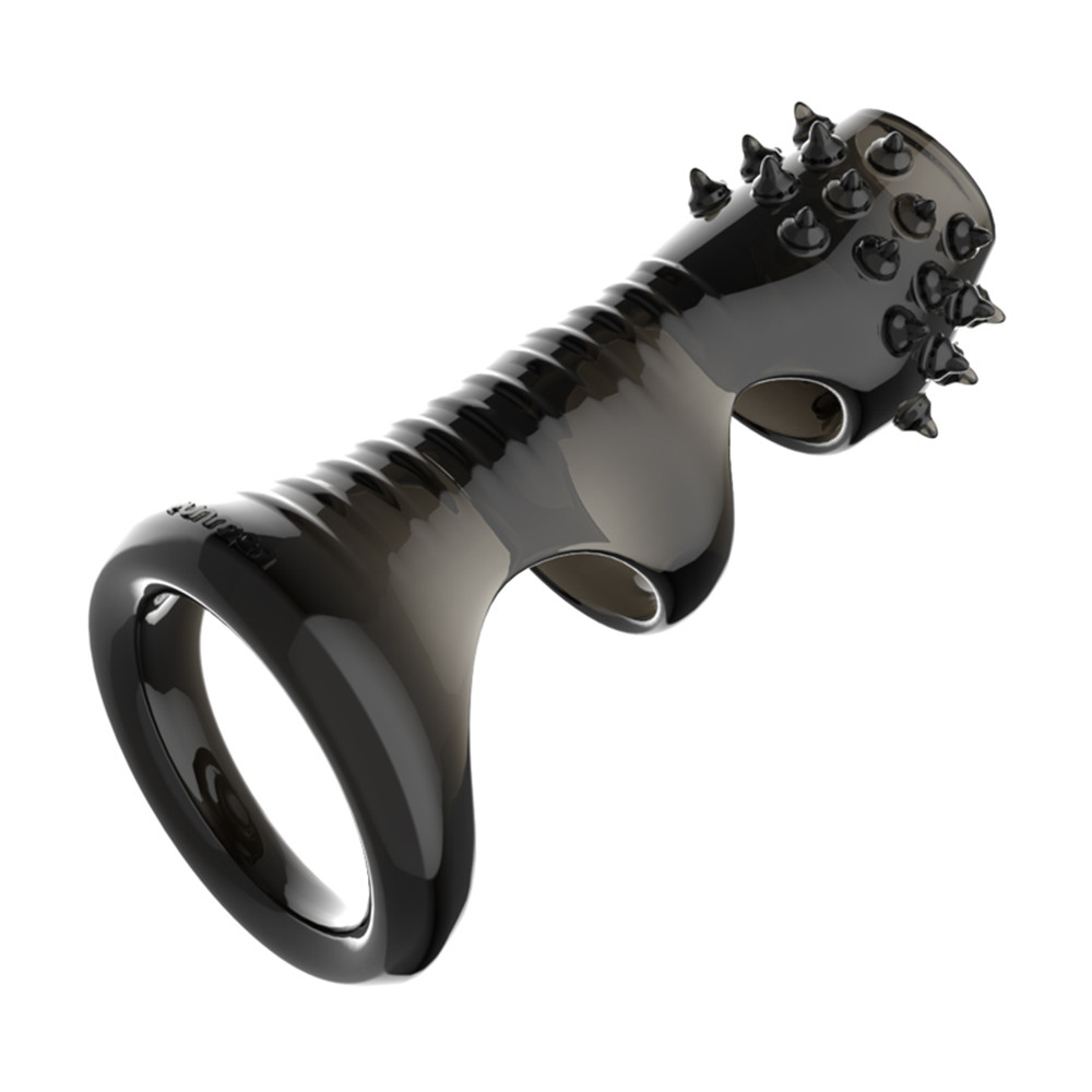 Silicone Penis Ring Reusable Mens Sexual Performance Enhancer Cock Enlargement Sleeve Ejaculation Control Toy - 21