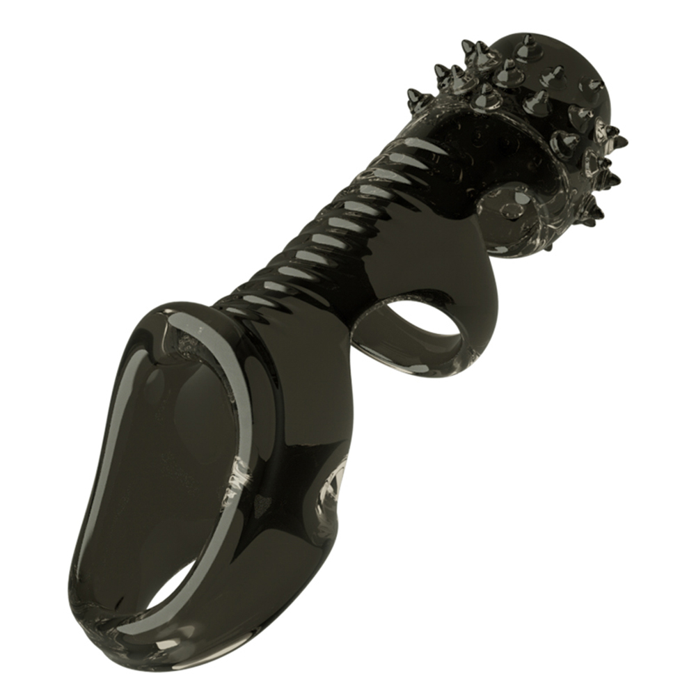 Silicone Penis Ring Reusable Mens Sexual Performance Enhancer Cock Enlargement Sleeve Ejaculation Control Toy - 16