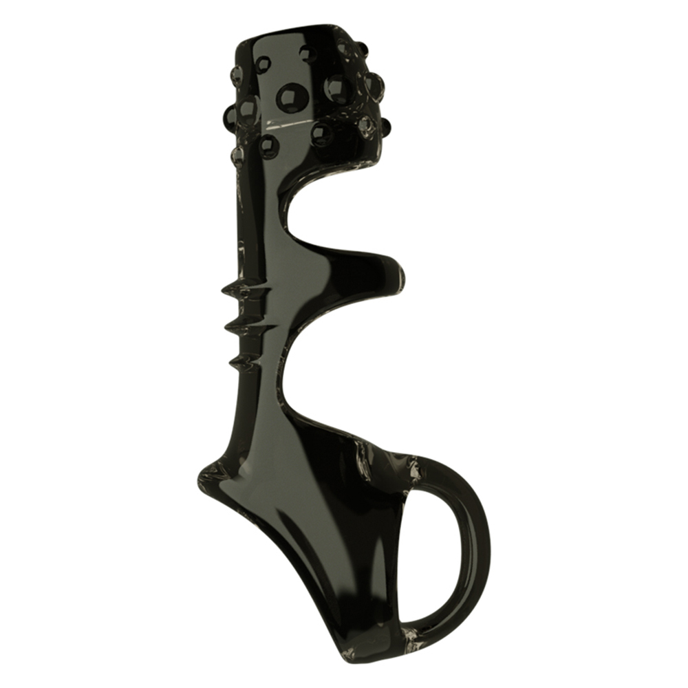 Silicone Penis Ring Reusable Mens Sexual Performance Enhancer Cock Enlargement Sleeve Ejaculation Control Toy - 14