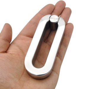 Newly Stainless Steel Heavy Scrotum Pendant Ball Stretcher Weight Testicle Ring 19ing