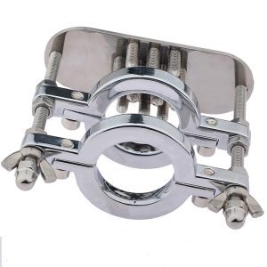 Steel Spike Cockring Male Chastity Cage Device Adult Sex Toys Metal Clamp Lock Penis Scrotum Crusher Stretcher For Men Gay - 2