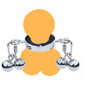 Clamp Metal Penis Ball Stretcher Scrotum Cock Ring Locking Heavy Pendant Weight For Cbt Male Sex Toys Men - 2