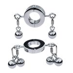 Clamp Metal Penis Ball Stretcher Scrotum Cock Ring Locking Heavy Pendant Weight For Cbt Male Sex Toys Men