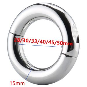 Cock Ring Metal Stainless Steel Penis Rings Ball Stretcher Scrotal Bondage Chastity Device Sex Toys For Men Adult Products - 2