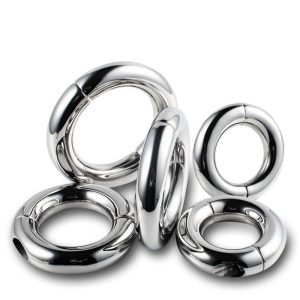 Cock Ring Metal Stainless Steel Penis Rings Ball Stretcher Scrotal Bondage Chastity Device Sex Toys For Men Adult Products