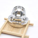 Nuun Metal Cock Cage Small Penis Adult Sex Toys For Men Testicles Stainless Steel Male Chastity Ring - 5