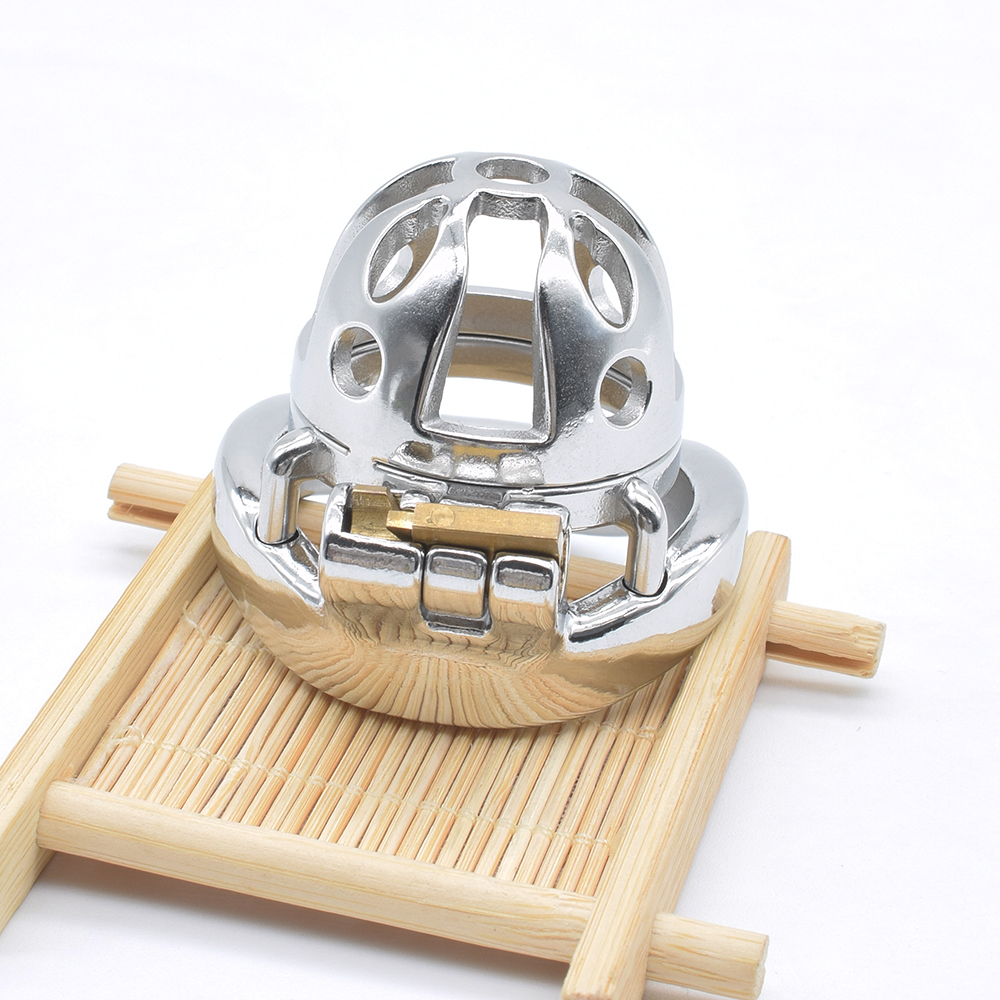 Stainless Steel Male Chastity Device Small Penis Ring Adult Erotic Sex Toy For Men - 9