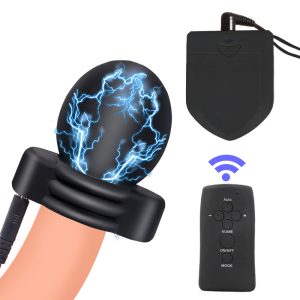 Electric Shock Cock Ring Remote Control Electro Stimulation Penis Rings For Man Glans Massager Training Intimate Goods