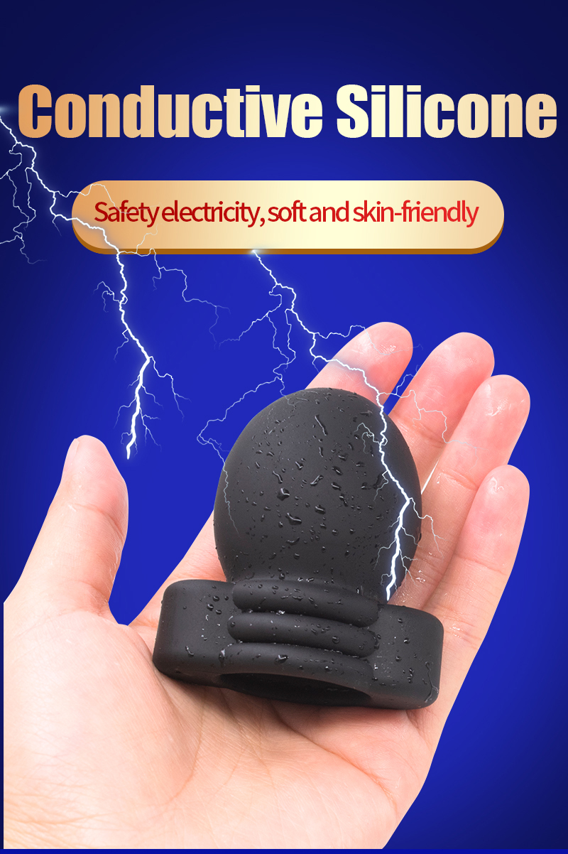 Remote Control Electric Shock Penis Ring Electro Stimulation Glans Massager Male Enhancement Training Ring Intimate Adult Toy - 5