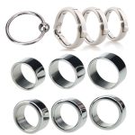 2pcs Lot Male Circumcision Ring Glans Rings Metal Foreskin Correction Penis Delay Ejaculation Lock Cockrings Sex Toys B2-48