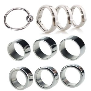 2pcs Lot Male Circumcision Ring Glans Rings Metal Foreskin Correction Penis Delay Ejaculation Lock Cockrings Sex Toys B2-48