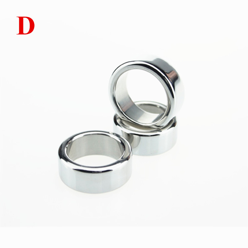 2pack Metal Male Circumcision Rings Penis Delay Ejaculation Foreskin Correction Glans Enhancement Cockrings Adult Sex Toy B248 - 22