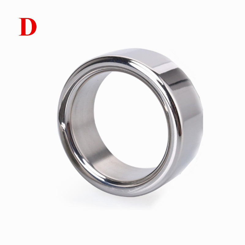 2pack Metal Male Circumcision Rings Penis Delay Ejaculation Foreskin Correction Glans Enhancement Cockrings Adult Sex Toy B248 - 20