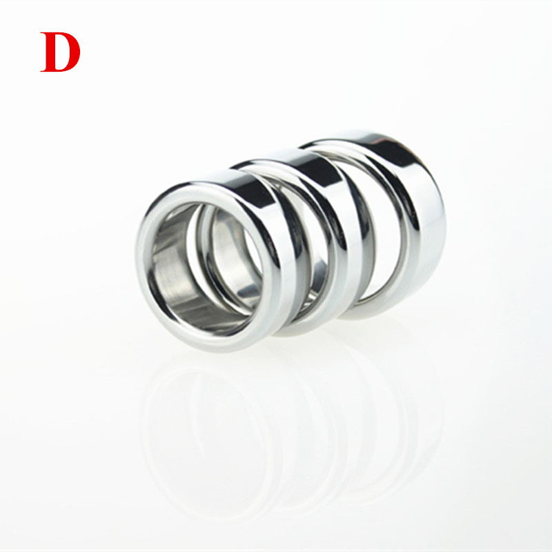 2pack Metal Male Circumcision Rings Penis Delay Ejaculation Foreskin Correction Glans Enhancement Cockrings Adult Sex Toy B248 - 19