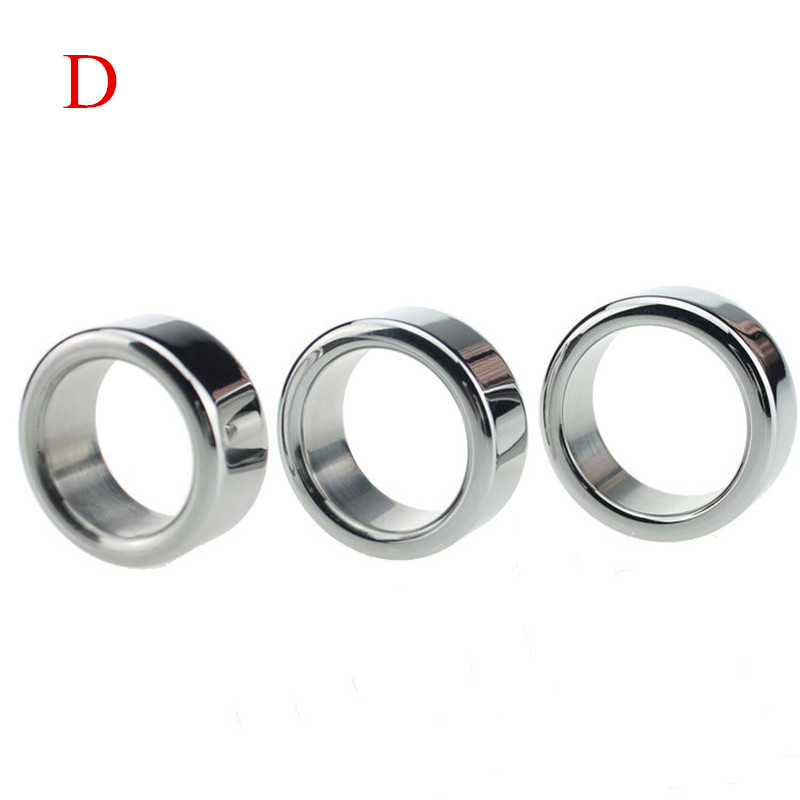 2pack Metal Male Circumcision Rings Penis Delay Ejaculation Foreskin Correction Glans Enhancement Cockrings Adult Sex Toy B248 - 18