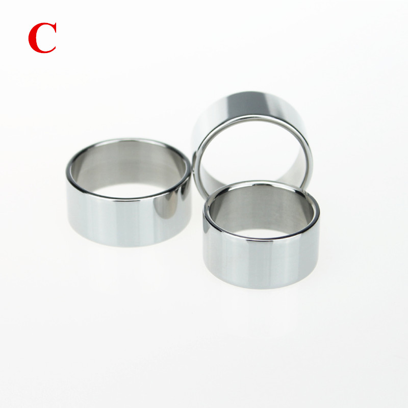 2pack Metal Male Circumcision Rings Penis Delay Ejaculation Foreskin Correction Glans Enhancement Cockrings Adult Sex Toy B248 - 17