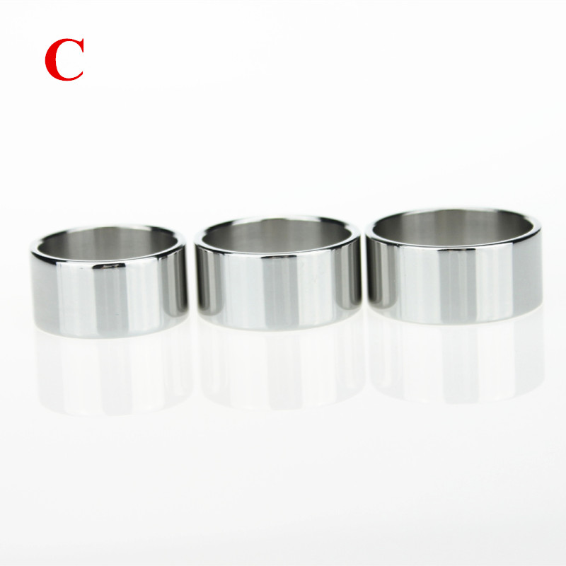 2pack Metal Male Circumcision Rings Penis Delay Ejaculation Foreskin Correction Glans Enhancement Cockrings Adult Sex Toy B248 - 16