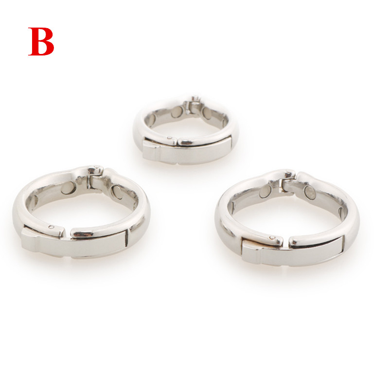 2pack Metal Male Circumcision Rings Penis Delay Ejaculation Foreskin Correction Glans Enhancement Cockrings Adult Sex Toy B248 - 14