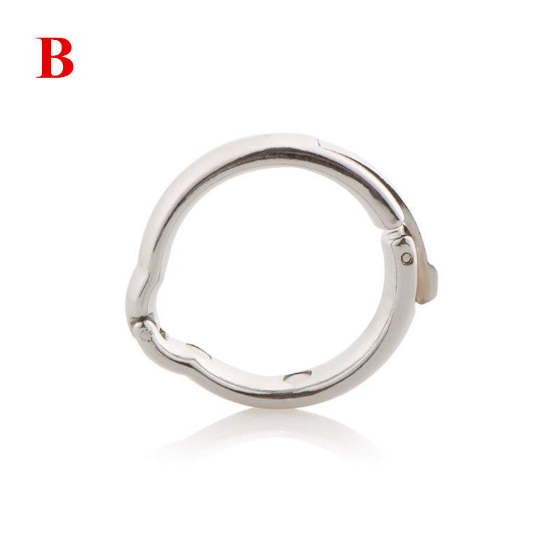 2pack Metal Male Circumcision Rings Penis Delay Ejaculation Foreskin Correction Glans Enhancement Cockrings Adult Sex Toy B248 - 12