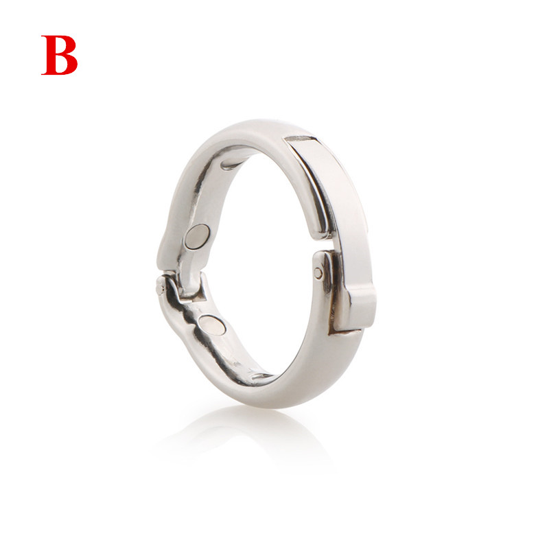2pack Metal Male Circumcision Rings Penis Delay Ejaculation Foreskin Correction Glans Enhancement Cockrings Adult Sex Toy B248 - 11